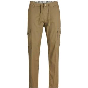 Jack & Jones, Broeken, Heren, Bruin, W34 L32, Katoen, Cargo Zomerbroek Bruin