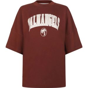Palm Angels, Tops, Dames, Rood, S, Stijlvolle T-shirts en Polos