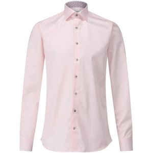 Stenströms, Overhemden, Heren, Roze, XL, Katoen, Casual overhemd met blauw ruitpatroon