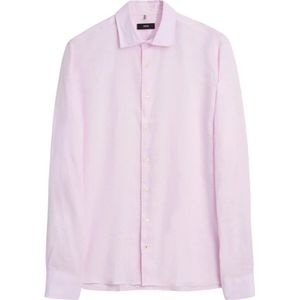 Cinque, Overhemden, Heren, Roze, M, Linnen, Casual Shirts