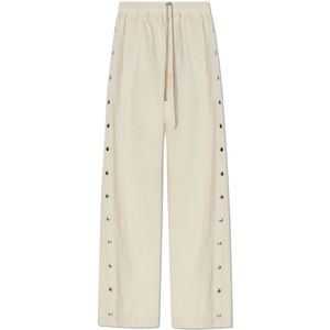 Rick Owens, Broeken, Dames, Beige, S, Katoen, Trainingsbroeken