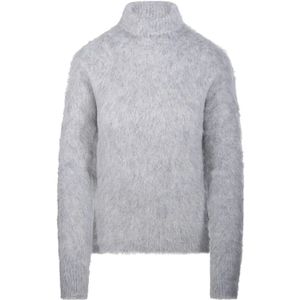 Sportmax, Truien, Dames, Grijs, S, Stijlvolle Breisels voor Vrouwen