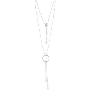 Dansk Copenhagen, Accessoires, Dames, Grijs, ONE Size, Elegante Parelketting