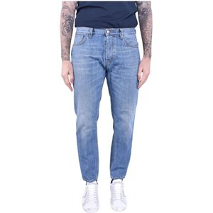 Dondup, Jeans, Heren, Blauw, W35, Denim, Biologische denim wortelpasvorm jeans