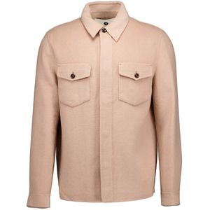 Alter Ego, Jassen, Heren, Bruin, M, Kameel Overshirt voor Mannen