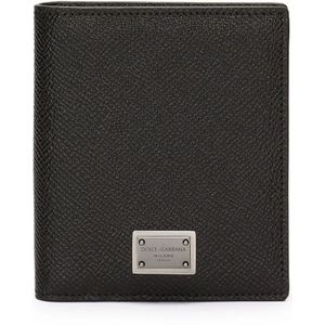 Dolce & Gabbana, Accessoires, Heren, Zwart, ONE Size, Zwarte Kaarthouder