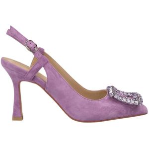 Alma EN Pena, Schoenen, Dames, Paars, 39 EU, Broche hak schoen