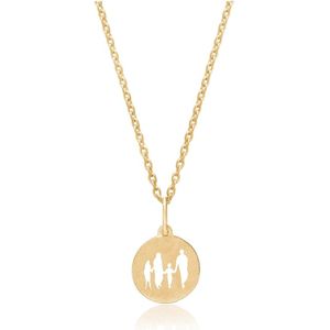 Frk. Lisberg, Accessoires, Dames, Geel, M, Familie Silhouet Ketting
