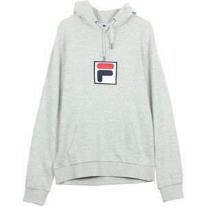 Fila, Sweatshirts & Hoodies, Heren, Grijs, XS, Lichtgrijze Melange Hoodie voor Mannen