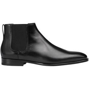 Doucal's, Schoenen, Heren, Zwart, 39 EU, Leer, Leren Chelsea Boot