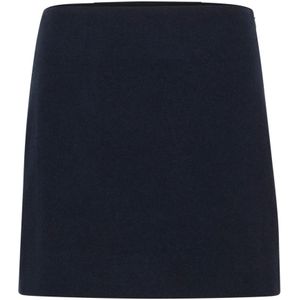 Part Two, Rokken, Dames, Blauw, L, Wol, Eenvoudige Donkerblauwe Rok