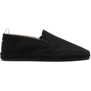 Castañer, Schoenen, Heren, Zwart, 44 EU, Zwarte Canvas Slip-On Espadrilles