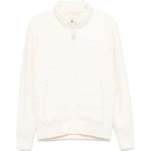 Mackage, Jassen, Heren, Beige, XL, Gewatteerde Puffer Jas met Rib Design