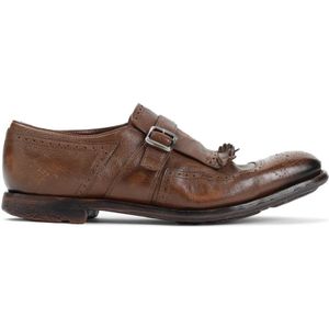 Church's, Schoenen, Heren, Bruin, 41 1/2 EU, Bruine Leren Veterschoenen