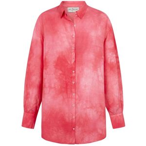 Cortana, Blouses & Shirts, Dames, Roze, XL, Zijden Blouse Maltinto Stijl