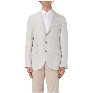 Brunello Cucinelli, Jassen, Heren, Grijs, 2Xl, Luxe Sportjas