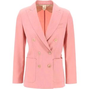 Max Mara, Jassen, Dames, Roze, XS, Stijlvolle jas voor vrouwen