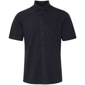 Casual Friday, Overhemden, Heren, Blauw, S, Jersey Piquet Shirt voor Casual Stijl