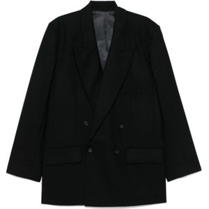 Michael Kors, Jassen, Heren, Zwart, 3Xs, Dubbelborst Blazer