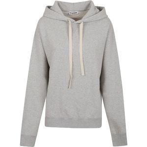 Jil Sander, Sweatshirts & Hoodies, Dames, Grijs, M, Katoen, Grijze Sweatshirt voor Vrouwen Casual Outfits