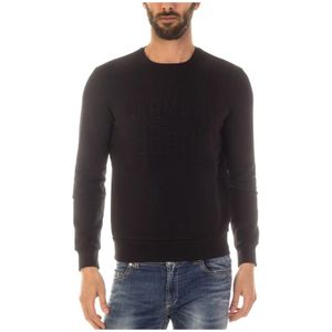 Armani Jeans, Sweatshirts & Hoodies, Heren, Zwart, M, Katoen, Capuchontrui