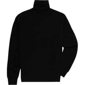 Brooks Brothers, Truien, Heren, Zwart, M, Kasjmier, Cashmere Turtleneck