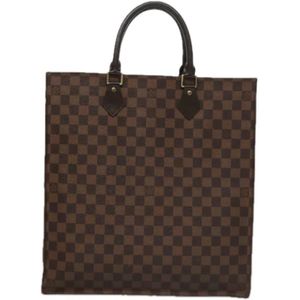 Louis Vuitton Vintage, Pre-owned, Dames, Bruin, ONE Size, Pre-owned Canvas totes