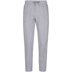 Eleventy, Broeken, Heren, Grijs, 4Xl, Katoen, Slim Fit Ribbed Cotton Drawstring Pants