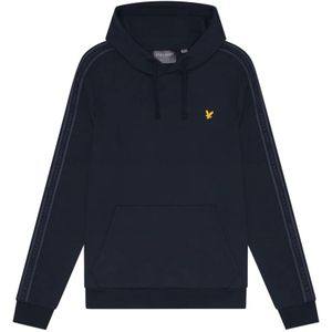 Lyle & Scott, Sweatshirts & Hoodies, Heren, Blauw, XL, Mid Layers Tape Hoodie