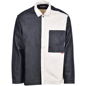 Sunnei, Overhemden, Heren, Blauw, L, Katoen, overhemd