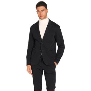 Mason's, Jassen, Heren, Blauw, M, Katoen, Da Vinci Blazer Regular Fit