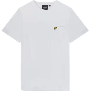 Lyle & Scott, Tops, Heren, Blauw, M, SS T-shirts Plain Pique Zak T-shirt