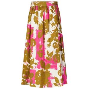 Liu Jo, Rokken, Dames, Veelkleurig, S, Katoen, Bloemen A-Lijn Rok