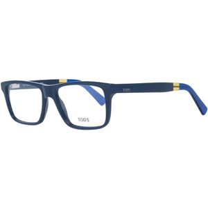 Tod's, Accessoires, Heren, Blauw, ONE Size, Blauwe Heren Rechthoekige Optische Brillen