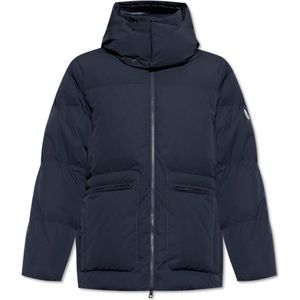 Moncler, Jassen, Heren, Blauw, M, Donsjack Habagat