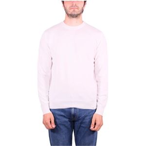 Peuterey, Truien, Heren, Wit, M, Katoen, Witte Crew Neck Katoenen Trui