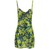 Versace Jeans Couture, Kleedjes, Dames, Groen, 2Xs, Groene jurken