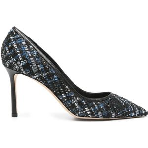 Jimmy Choo, Schoenen, Dames, Zwart, 38 EU, Leer, Zwarte leren pumps met puntneus en hak