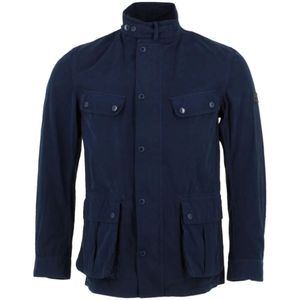 Barbour, Jassen, Heren, Blauw, M, Katoen, Blauwe Katoenen Casual Duke Jack