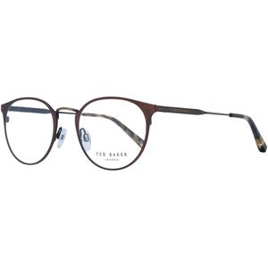 Ted Baker, Accessoires, Heren, Bruin, ONE Size, Bruin Metalen Volledig Omrande Optische Monturen