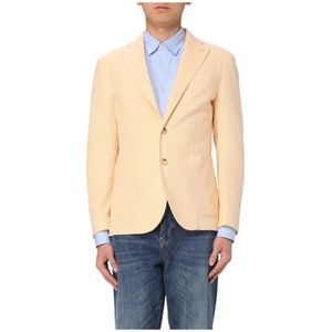 Manuel Ritz, Jassen, Heren, Oranje, 2Xl, Klassieke Blauwe Blazer
