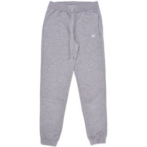 New Era, Broeken, Heren, Grijs, XS, Katoen, Lichtgewicht Jogger Trainingsbroek Heather Grey/Zwart