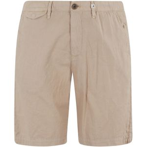 Myths, Korte broeken, Heren, Bruin, 2Xl, Katoen, Zand Linnen Katoenen Shorts