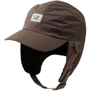 C.p. Company, Accessoires, unisex, Zwart, ONE Size, Nylon, Chrome-R Earflap Hat