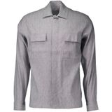 Gentiluomo, Jassen, Heren, Grijs, L, Stijlvolle Overshirts in Grijs