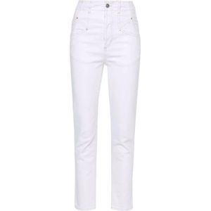 Isabel Marant, Jeans, Dames, Wit, XS, Katoen, Witte Skinny High Waist Jeans
