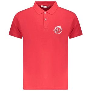 Trussardi, Tops, Heren, Rood, L, Katoen, Rode Katoenen Poloshirt
