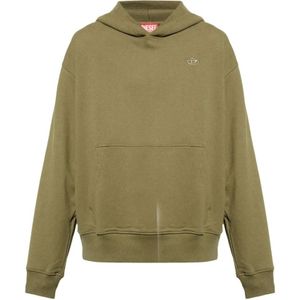 Diesel, Sweatshirts & Hoodies, Heren, Groen, S, Heren hoodie