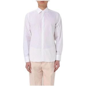 Manuel Ritz, Overhemden, Heren, Wit, S, Denim, Elegante witte casual overhemd