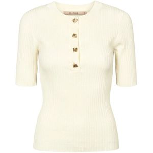 RUE de Femme, Truien, Dames, Wit, XL, Zachte Fennec Gebreide Kleding Off White
